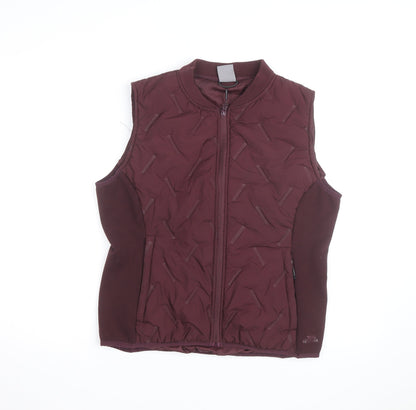 Trespass Womens Red L Lightweight Padded Waistcoat Bodywarmer