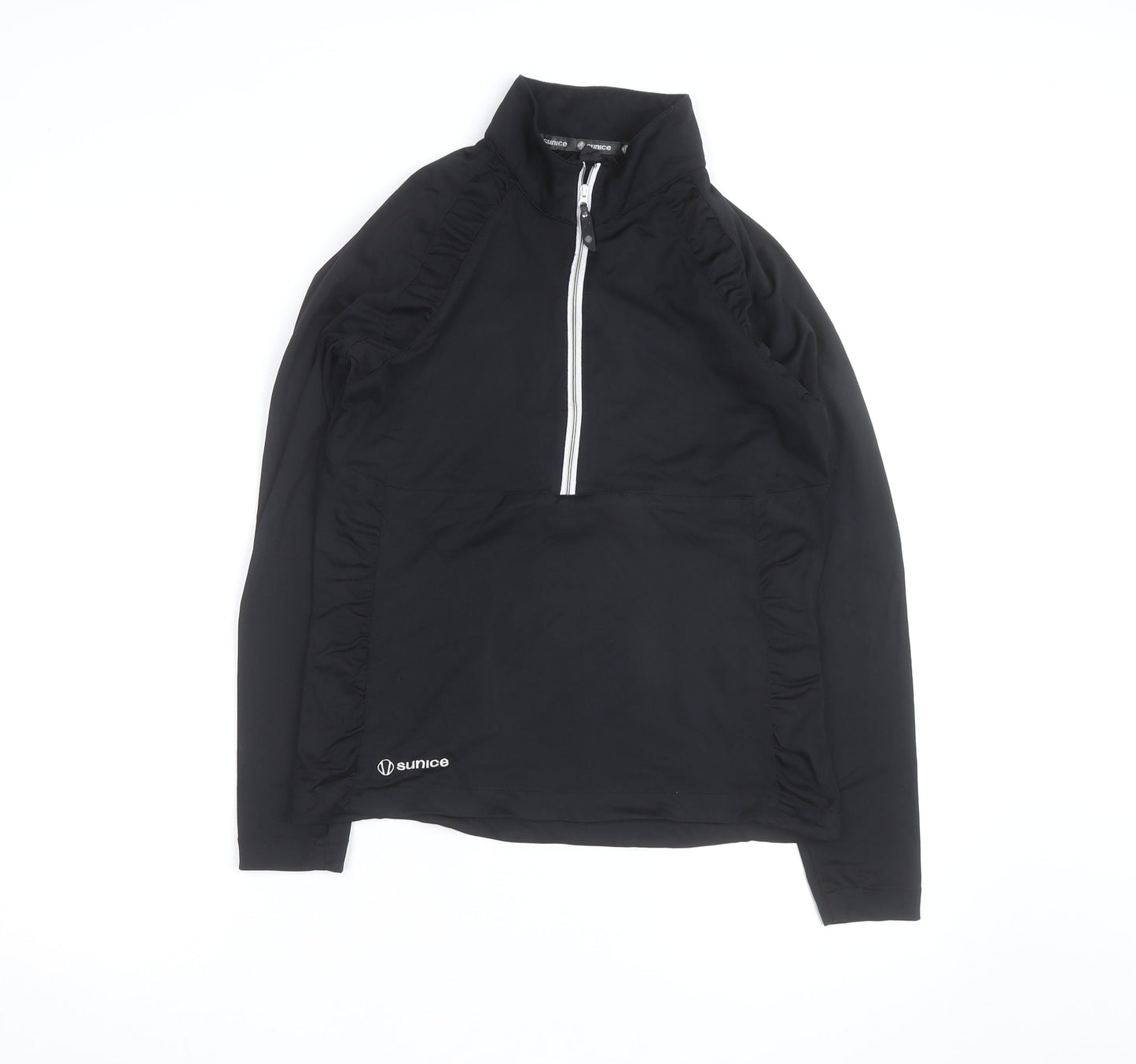 Sunice Men's Black M Softshell 1/2 Zip Lightweight Active Jacket