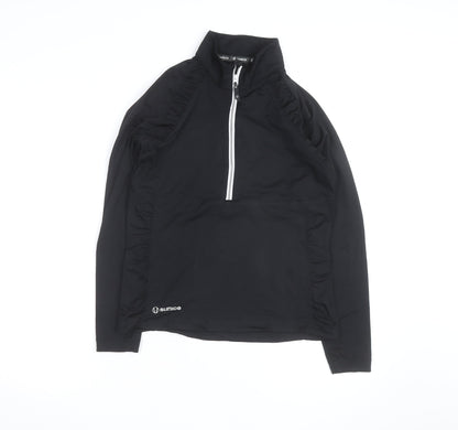 Sunice Men's Black M Softshell 1/2 Zip Lightweight Active Jacket