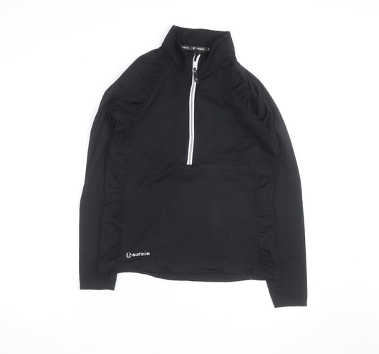 Sunice Men's Black M Softshell 1/2 Zip Lightweight Active Jacket