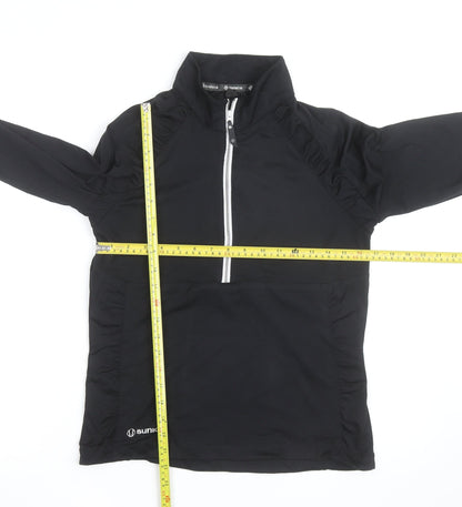 Sunice Men's Black M Softshell 1/2 Zip Lightweight Active Jacket