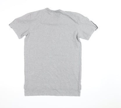 Adidas Men’s Grey Short Sleeve Crew Neck Sports T-Shirt Size S