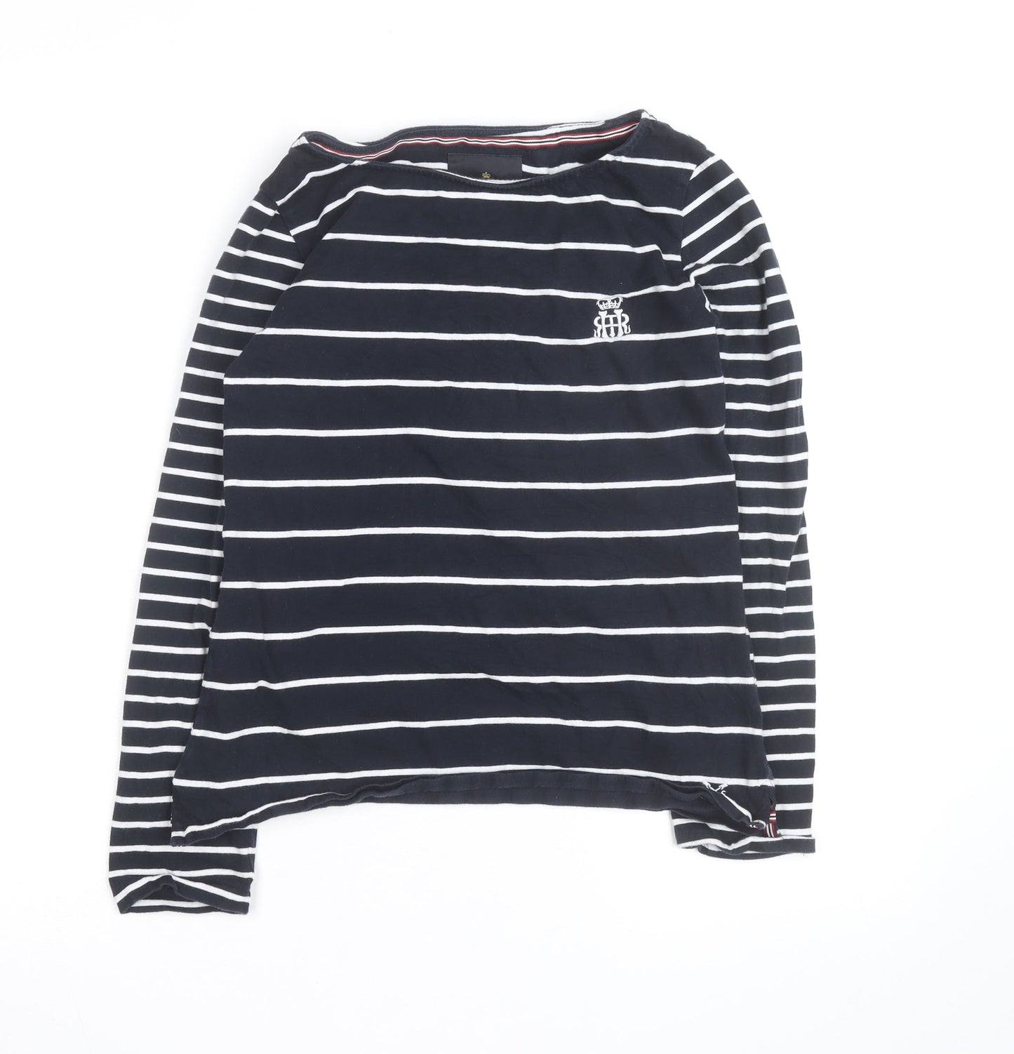 Crew Clothing Women’s Blue White Striped Long Sleeve T-Shirt Size 6