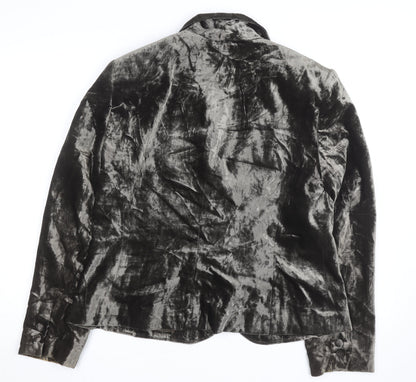 Conrad C Collection Women's Grey Velvet Blazer Size 12