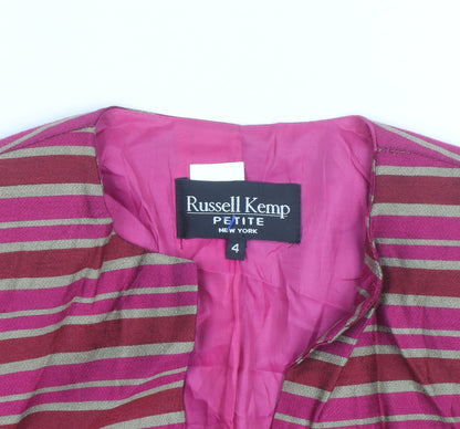 Russell Kemp Petite Women's Multicoloured Striped Tunic Blouse Size 8