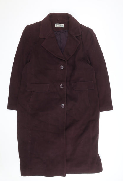 Forecaster Women's Brown Wool Blend Long Overcoat Size 12