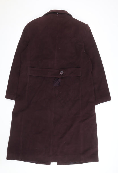 Forecaster Women's Brown Wool Blend Long Overcoat Size 12