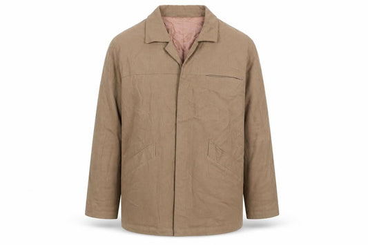 Alfani Men's Brown Cotton Lined Mid-Length Overcoat Size L
