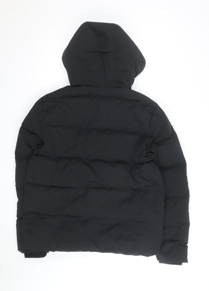 Marks and Spencer Men’s Black M Puffer Hooded Winter Jacket