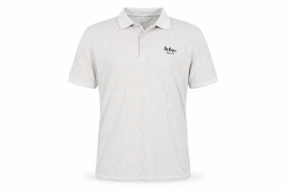 Lee Cooper Men's Beige Cotton Polo Shirt Size M Regular Fit