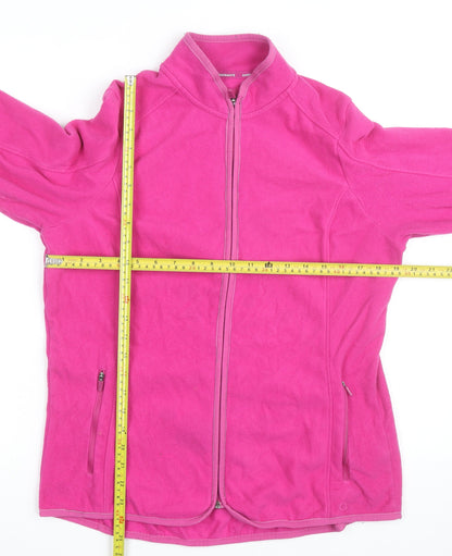 Marks and Spencer Women’s Pink Fleece Full Zip Jacket Size 14