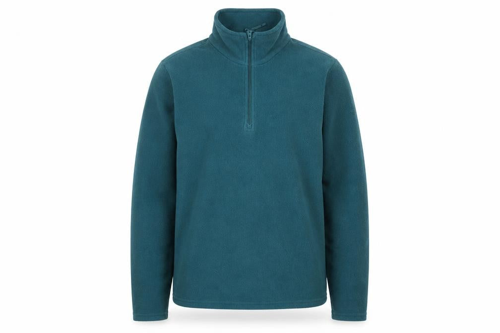 Mountain Warehouse Men’s Green XS Fleece 1/4 Zip Pullover Sweatshirt
