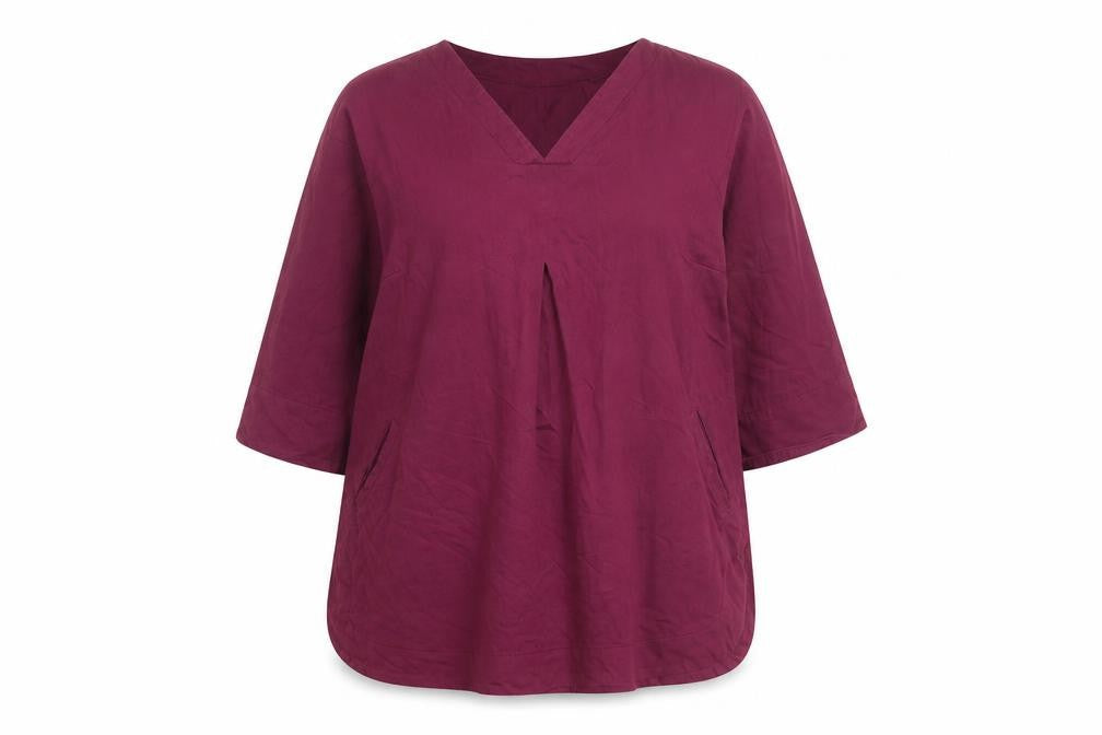Lily Ella Women’s Purple Size 18 V-Neck Shift Dress