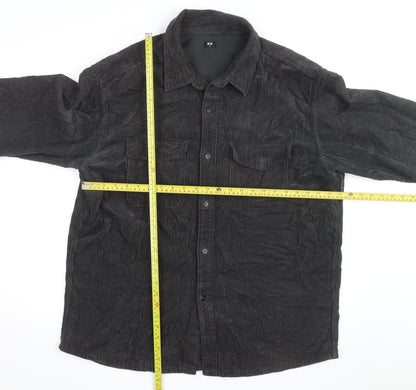 Uniqlo Men’s Black Corduroy Lined Button Jacket XL