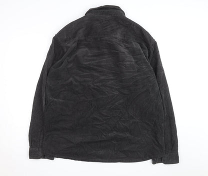 Uniqlo Men’s Black Corduroy Lined Button Jacket XL
