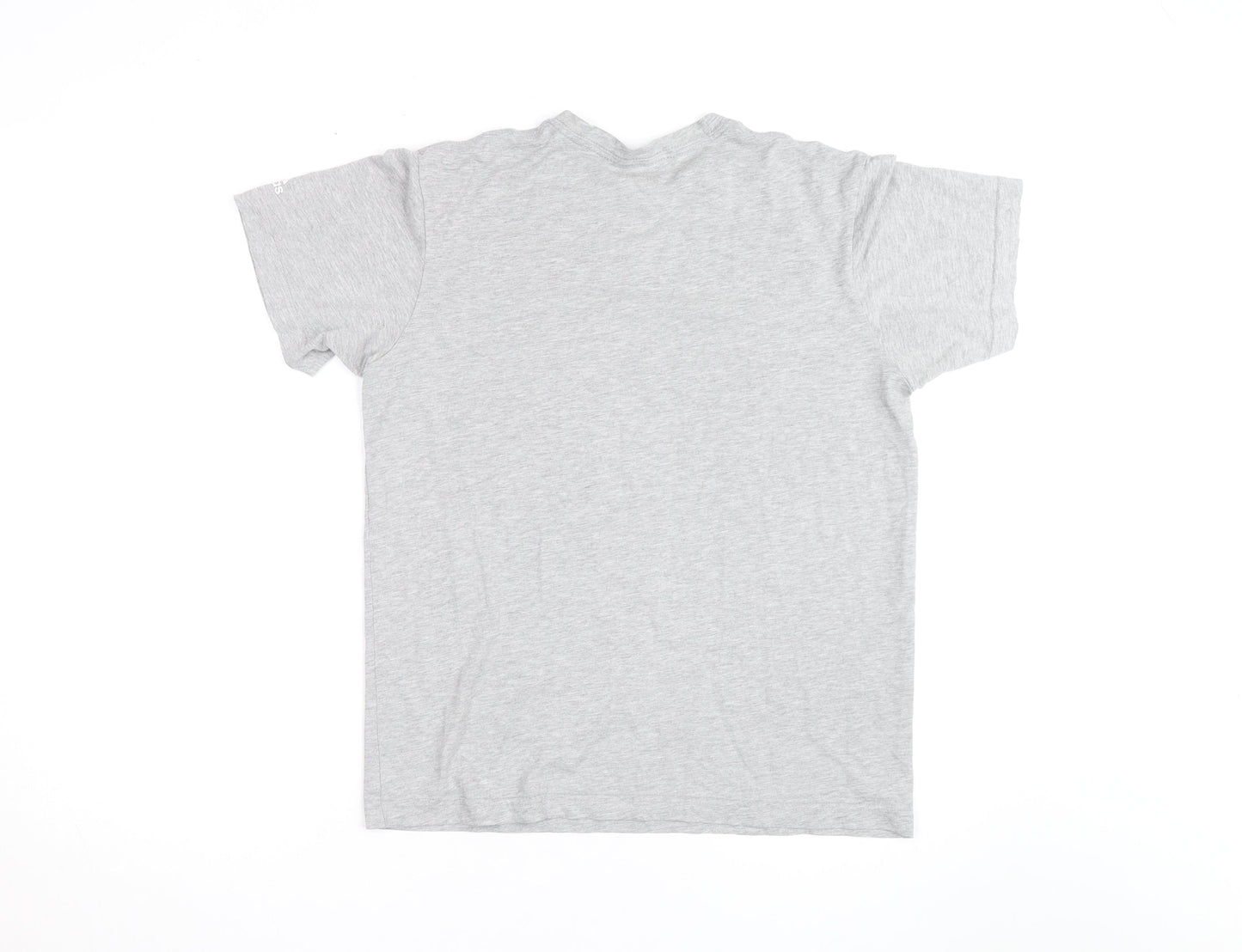 adidas Men's Grey Crew Neck Short Sleeve Regular Fit T-Shirt M