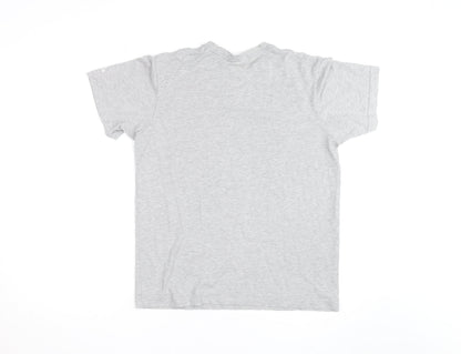 adidas Men's Grey Crew Neck Short Sleeve Regular Fit T-Shirt M