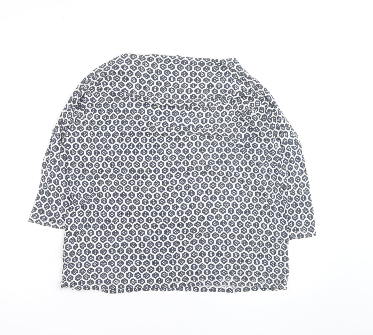 Marks and Spencer Women Blue Geometric Tunic Blouse Size 14