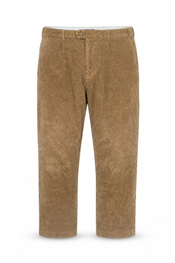 Collier Campbell Men's Brown Corduroy Straight Fit Jeans 32W 30L