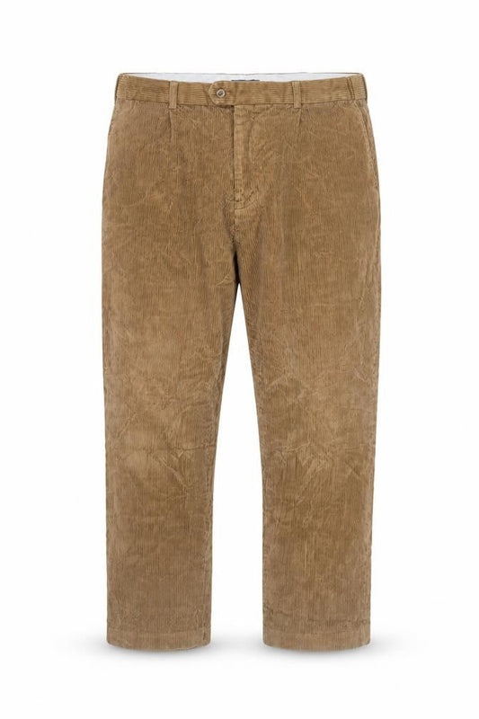 Collier Campbell Men's Brown Corduroy Straight Fit Jeans 32W 30L