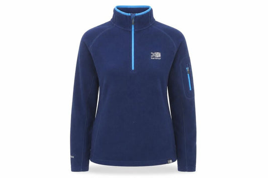 Karrimor Womens Navy Fleece 1/4 Zip Pullover Sweatshirt Size 14
