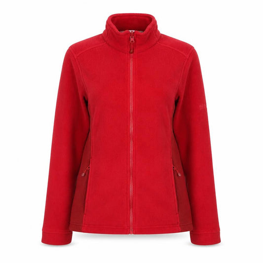 Regatta Women's Red Fleece Full Zip Outdoor Jacket Size 10