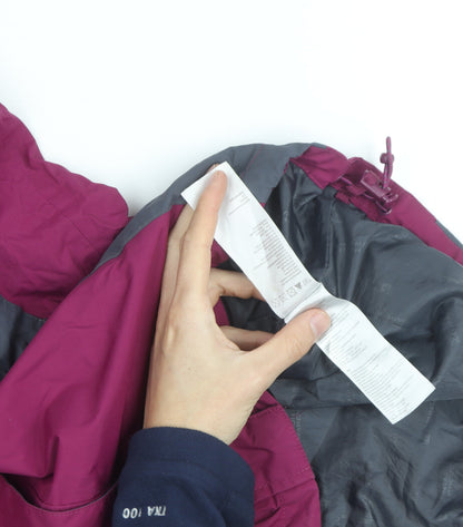Mountain Warehouse Women's Pink Waterproof Hooded Rain Jacket Size 18