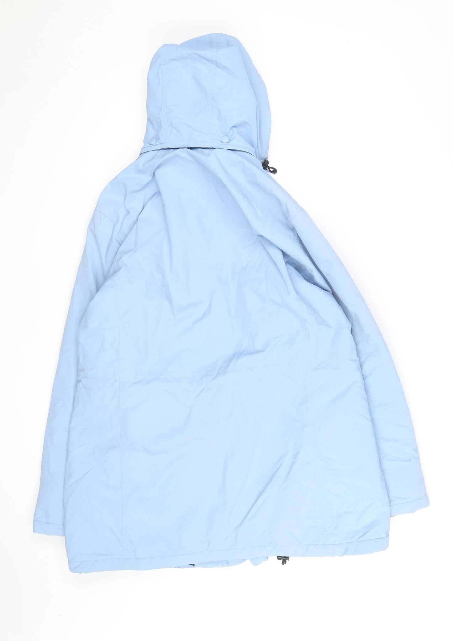 Lands' End Women's Blue Hooded Parka Jacket Size 12