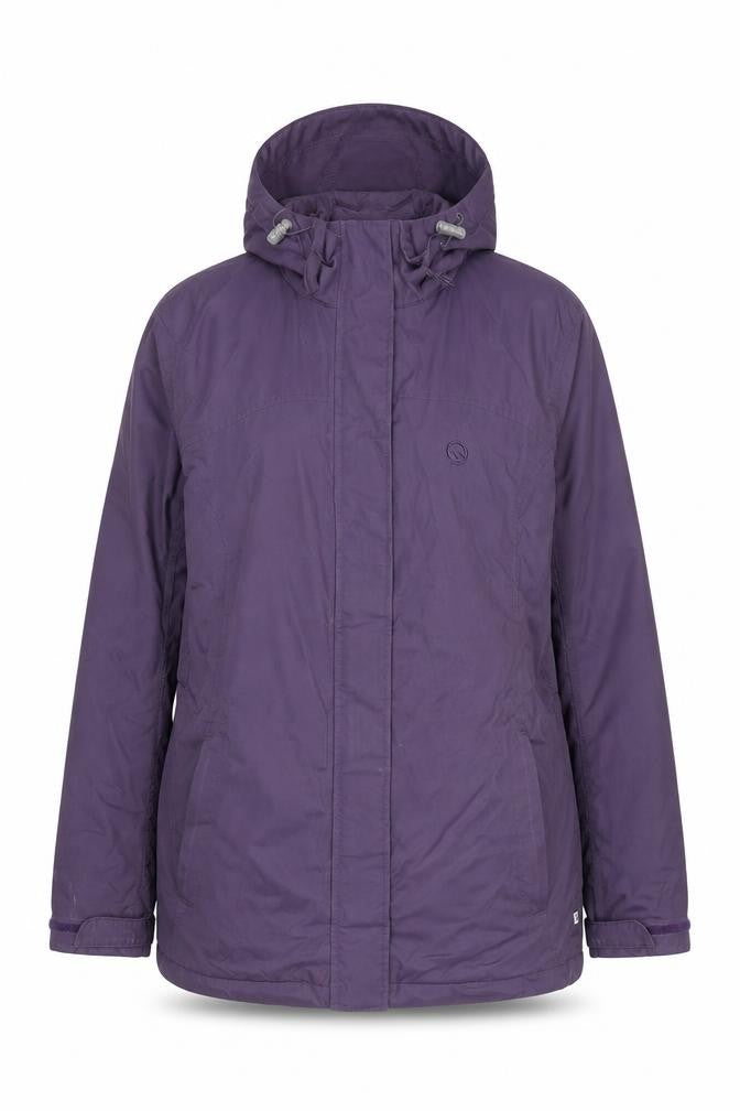 Hawkshead Active Women's Purple Waterproof Hooded Parka Jacket Size 14