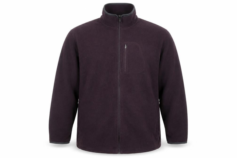 Marks and Spencer Men's Purple 2XL Fleece Full Zip Jacket