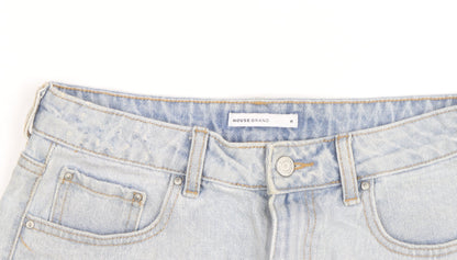 House Brand Women Blue Denim Short Skirt M Distressed Casual