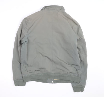 Marks and Spencer Men’s Green Bomber Jacket L Regular Polyester