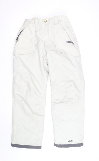 Five Seasons Men's White Waterproof Insulated Snow Pants M Regular
