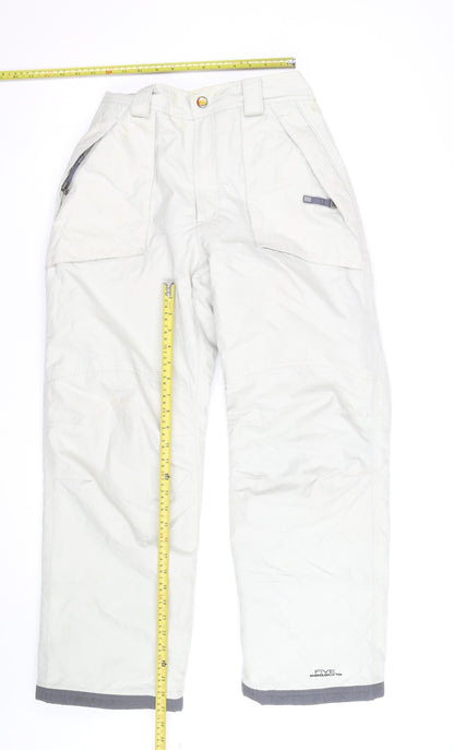 Five Seasons Men's White Waterproof Insulated Snow Pants M Regular