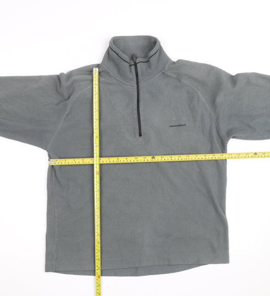 Craghoppers Men's Grey Fleece Half Zip Pullover Sweatshirt L