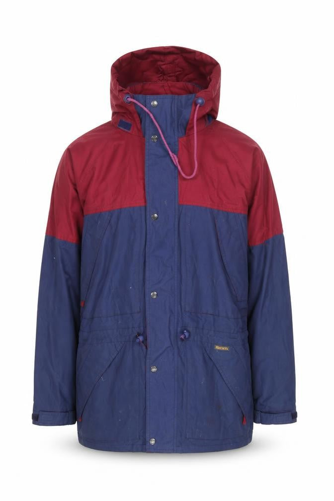 Regatta Men’s Blue & Red Waterproof Hooded Parka Jacket M