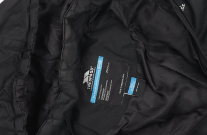 Trespass Men's Black XL Waterproof Hooded Puffer Jacket