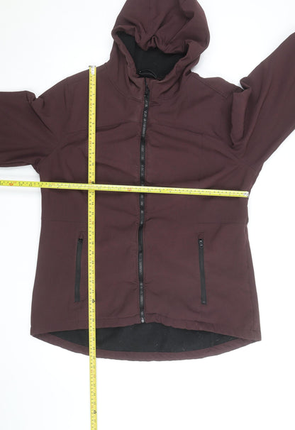 Mantaray Womens Brown Hooded Softshell Lined Jacket Size 20