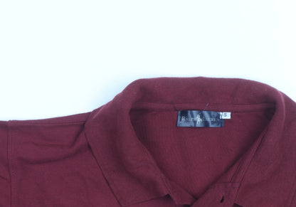 Ralph Lauren Mens Burgundy Short Sleeve Polo Shirt Size S Classic Fit