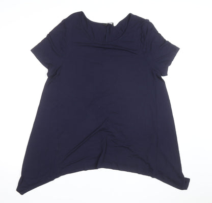 Evans Women’s Blue Jersey Short Sleeve T-Shirt UK 16