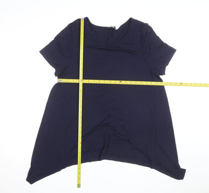 Evans Women’s Blue Jersey Short Sleeve T-Shirt UK 16