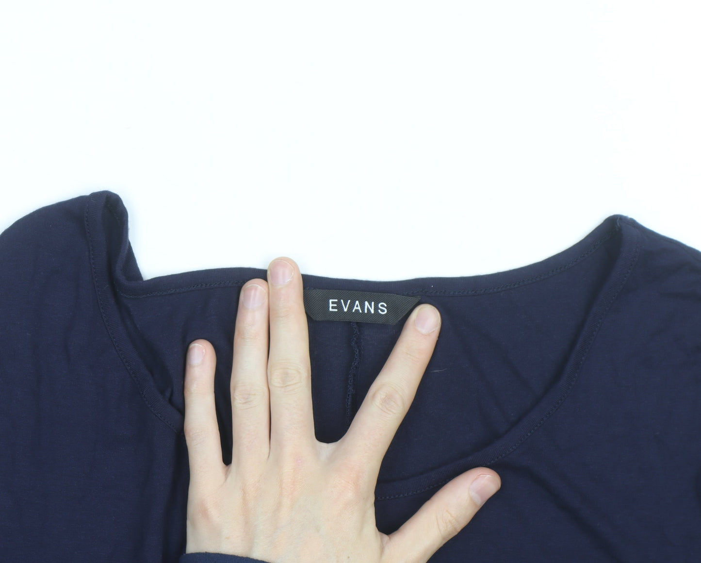 Evans Women’s Blue Jersey Short Sleeve T-Shirt UK 16