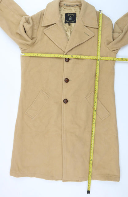 Botany Weathertopper Women’s Beige Wool Long Overcoat Size 16