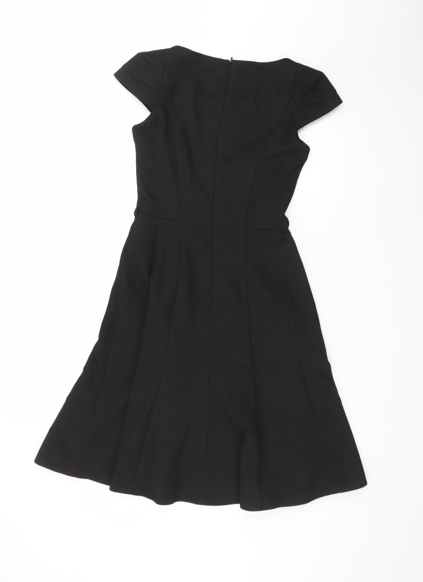 Next Women’s Black Fit & Flare Knee Length Dress Size 6