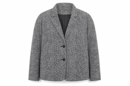 Debenhams Women’s Black White Spot Blazer Size 22 Regular Fit