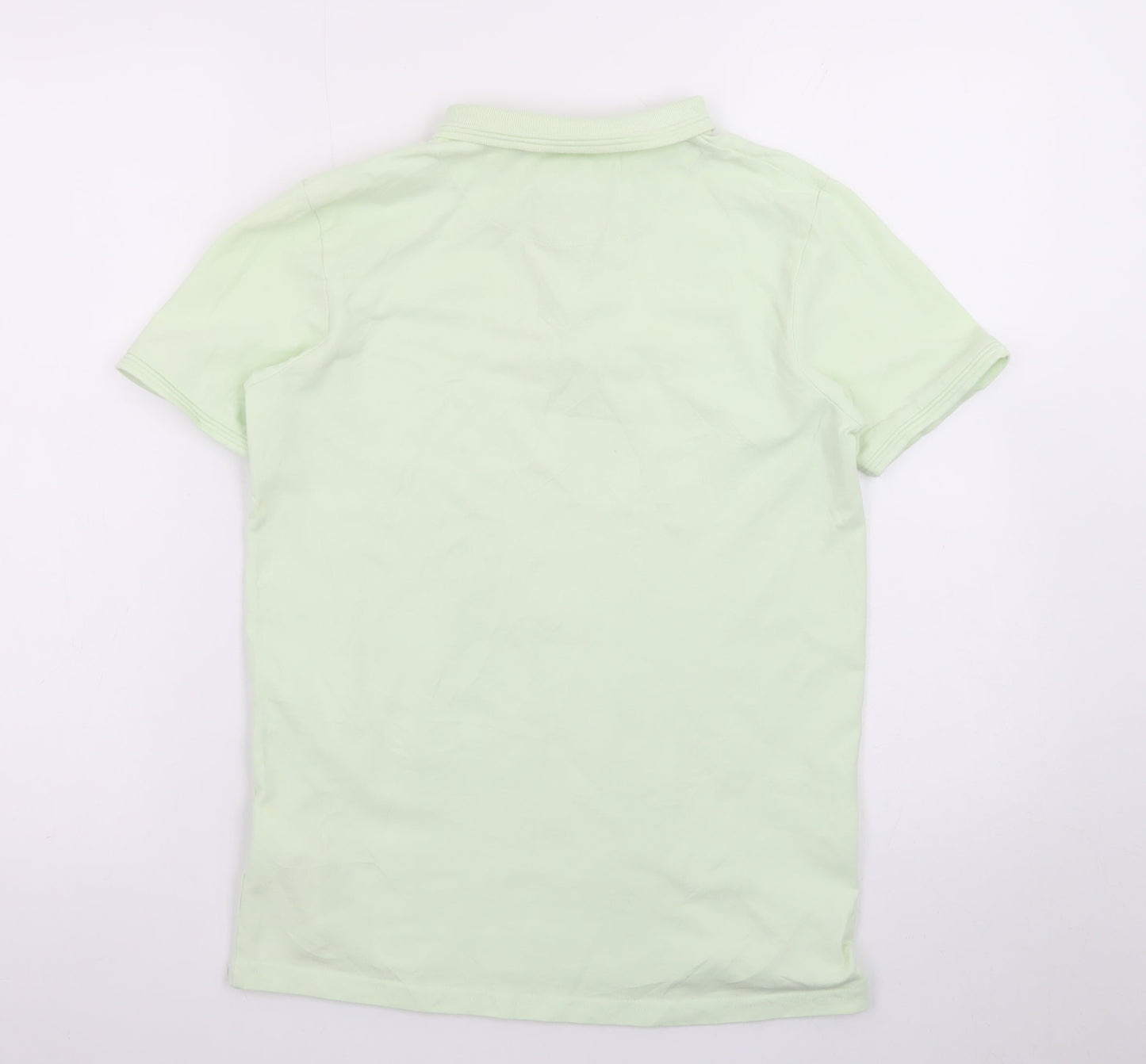 Original Penguin Boys Green 14-15 Years Polo Shirt Cotton Short Sleeve