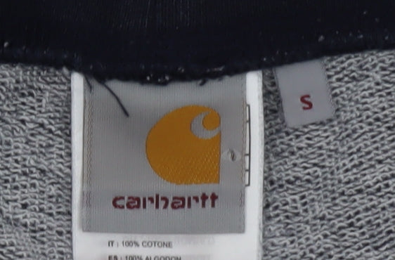 Carhartt Men Navy Blue S Porter Sweat Shorts Cotton Casual