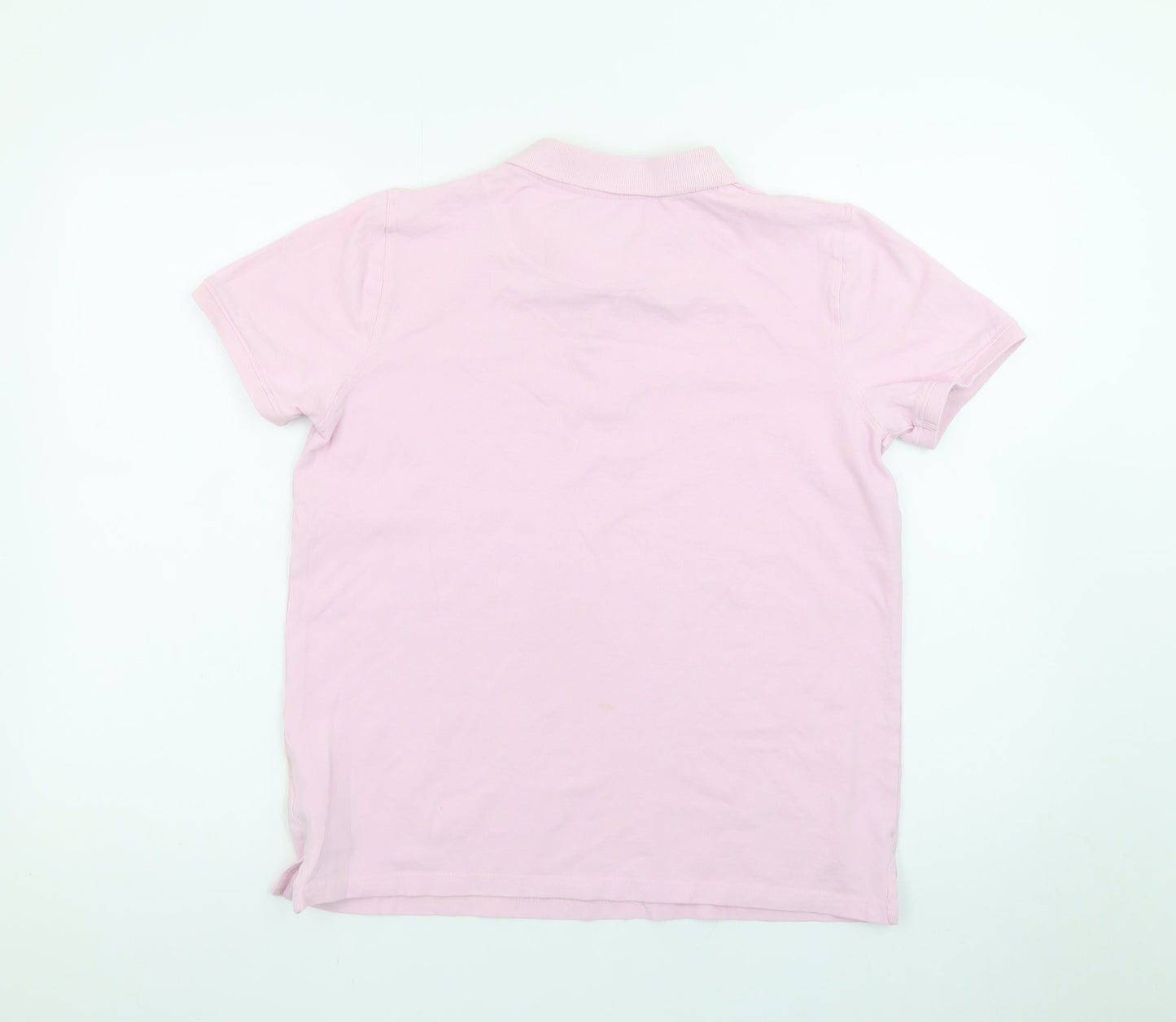 Lyle & Scott Junior Boys Pink Polo Shirt 15-16 Years Short Sleeve Cotton