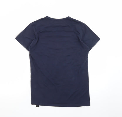 Emporio Armani Men's Blue Crew Neck Short Sleeve Designer T-Shirt M