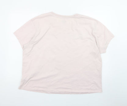 Marks and Spencer Unisex Pink Ramones Band Graphic T-Shirt Size 22
